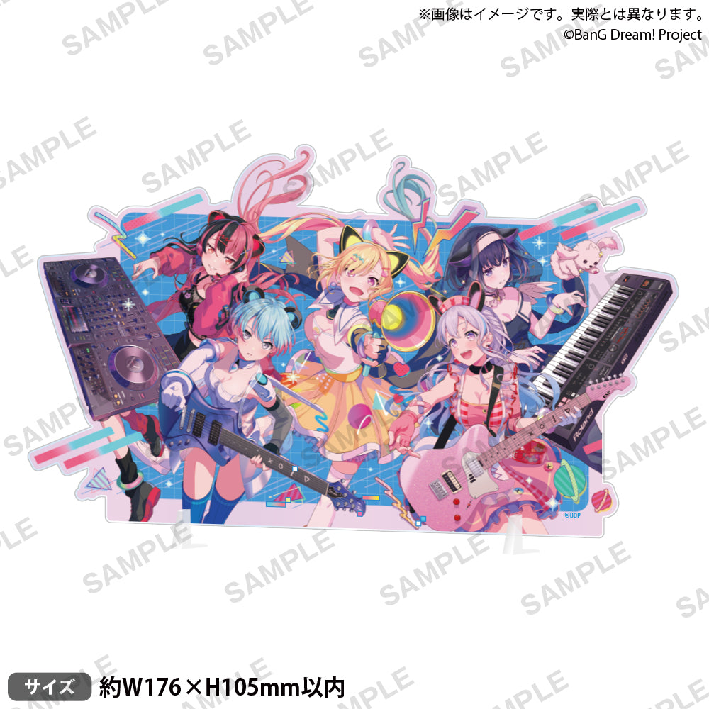 BanG Dream! 牌型壓克力立牌 夢限大みゅーたいぷ