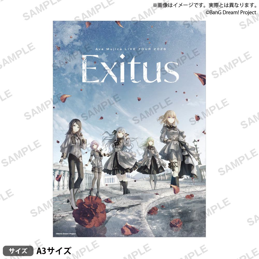 Ave Mujica LIVE TOUR 2026「Exitus」 A3 霧面加工海報
