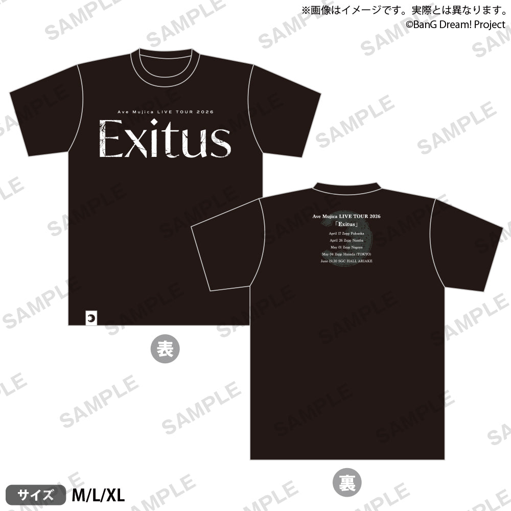 Ave Mujica LIVE TOUR 2026「Exitus」 T恤 XL