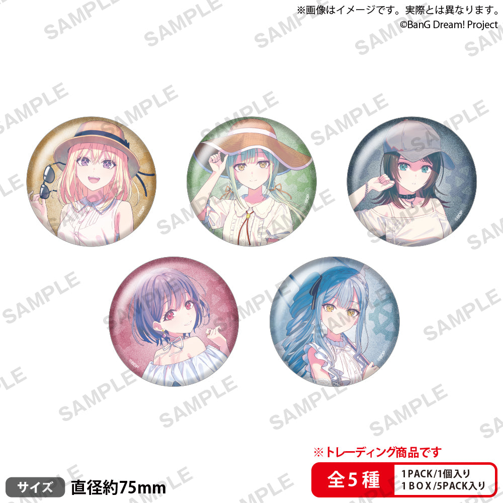 BanG Dream! 隨機大型鐳射胸章 summer travel ver.【單個】
