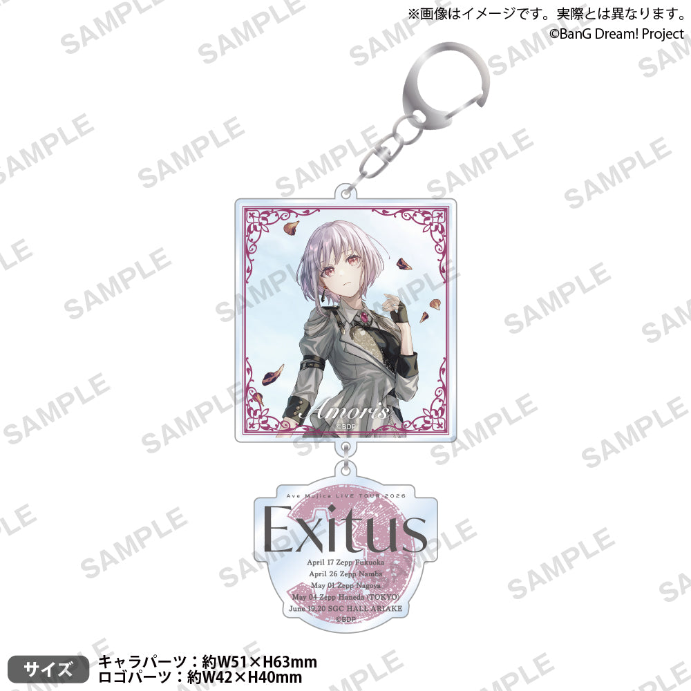 Ave Mujica LIVE TOUR 2026「Exitus」 會場別雙連壓克力鑰匙圈 Zepp Haneda ver.