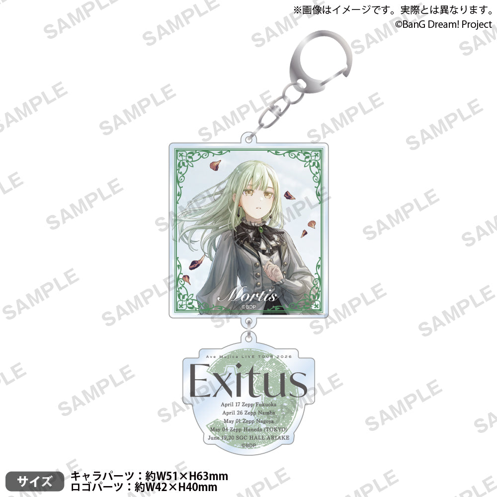 Ave Mujica LIVE TOUR 2026「Exitus」 會場別雙連壓克力鑰匙圈 Zepp Namba ver.