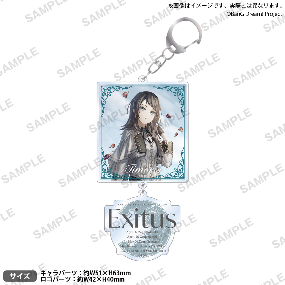 Ave Mujica LIVE TOUR 2026「Exitus」 會場別雙連壓克力鑰匙圈 Zepp Nagoya ver.