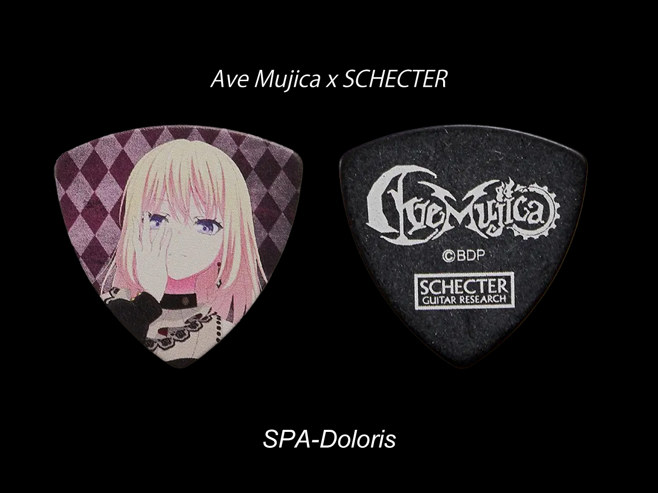 SCHECTER×BanG Dream! Ave Mujica 角色彈片 SPA-Doloris(Doloris/三角初華)