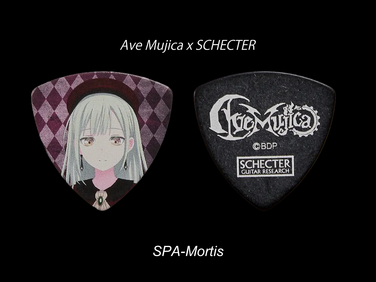 SCHECTER×BanG Dream! Ave Mujica 角色彈片 SPA-Mortis(Mortis/若葉睦)
