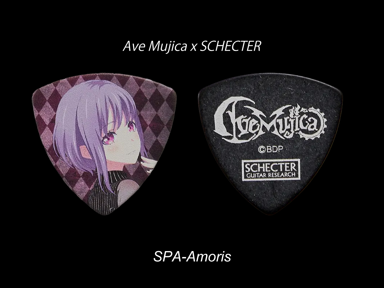 SCHECTER×BanG Dream! Ave Mujica 角色彈片 SPA-Amoris(Amoris/祐天寺若麥)