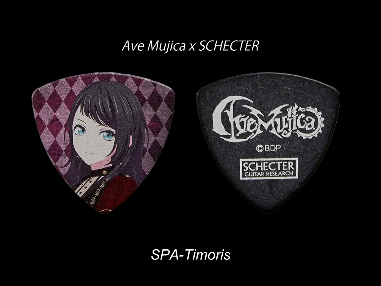 SCHECTER×BanG Dream! Ave Mujica 角色彈片 SPA-Timoris(Timoris/八幡海鈴)