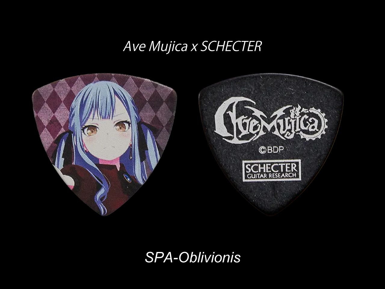 SCHECTER×BanG Dream! Ave Mujica 角色彈片 SPA-Oblivionis(Oblivionis/豐川祥子)