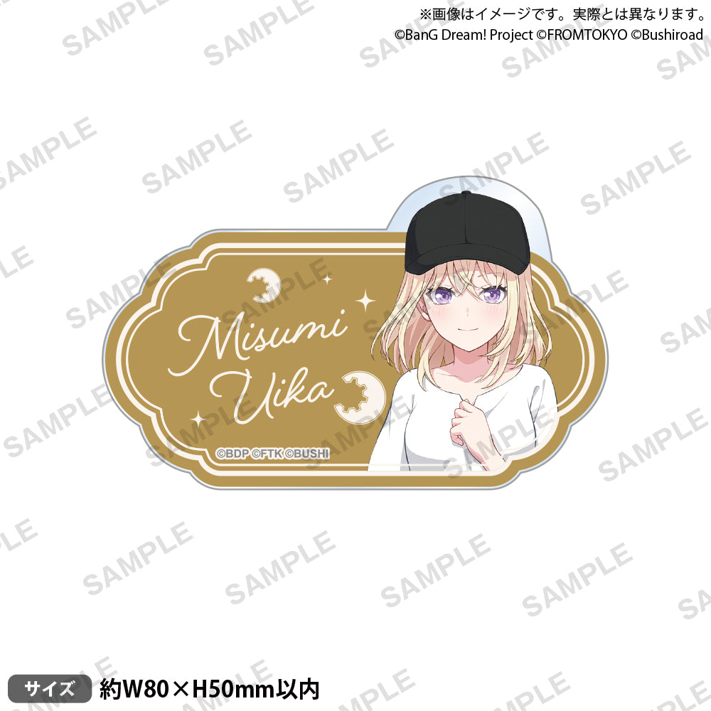 BanG Dream! Our Notes 名字壓克力胸章 便服ver. 三角初華