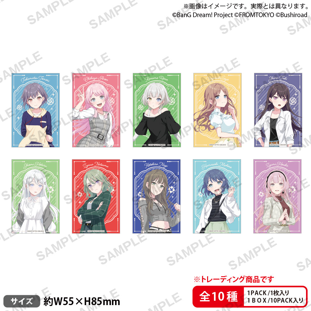 BanG Dream! Our Notes 隨機短版貼紙 便服ver. vol.1【單個】