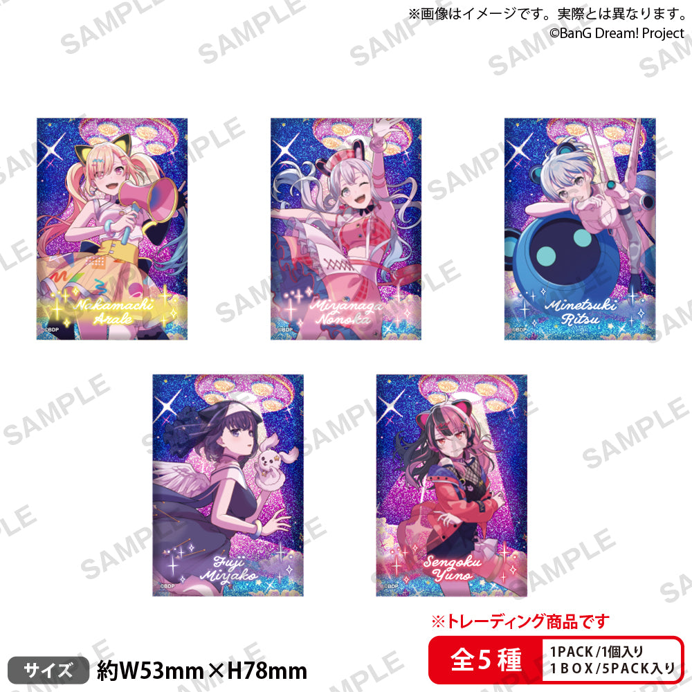 BanG Dream! 隨機方形鐳射胸章 all the world ver.【單個】