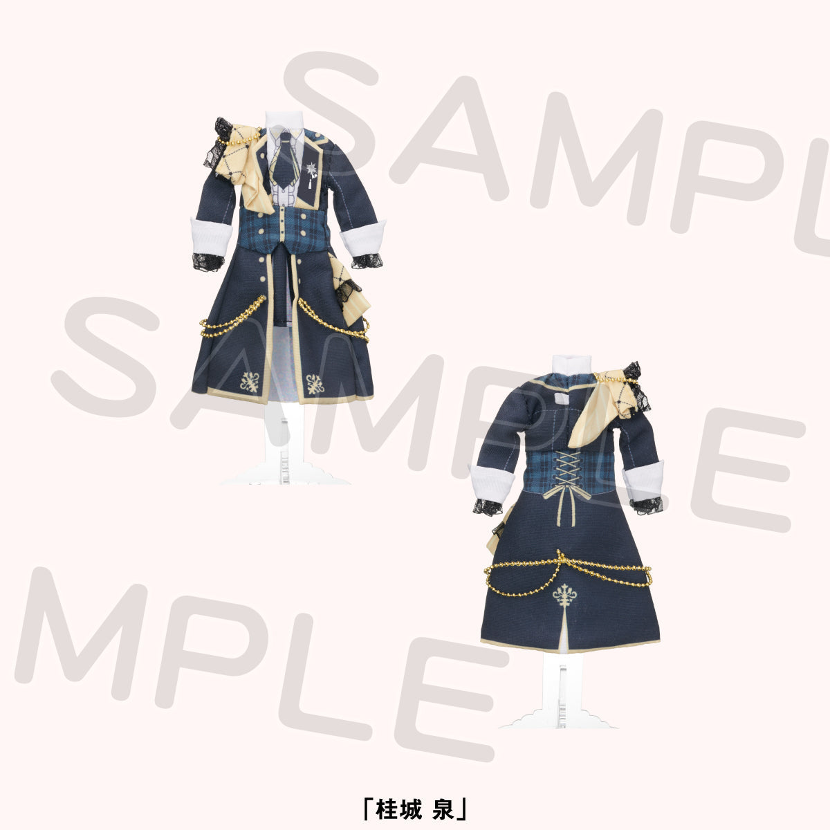 【預購商品】附壓克力人台布製服裝吊飾 桂城泉