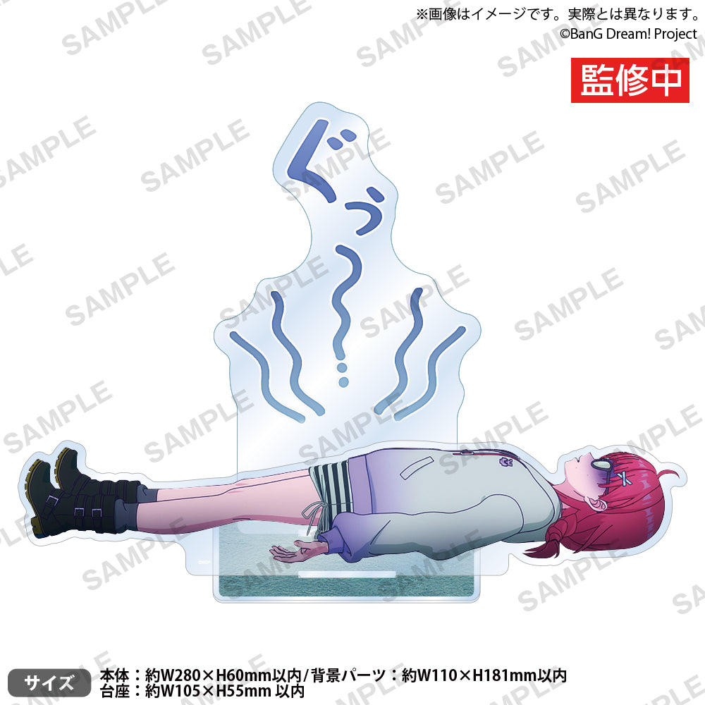 BanG Dream! ゆめ∞みた 由乃 壓克力立牌 倒在路邊！？情景