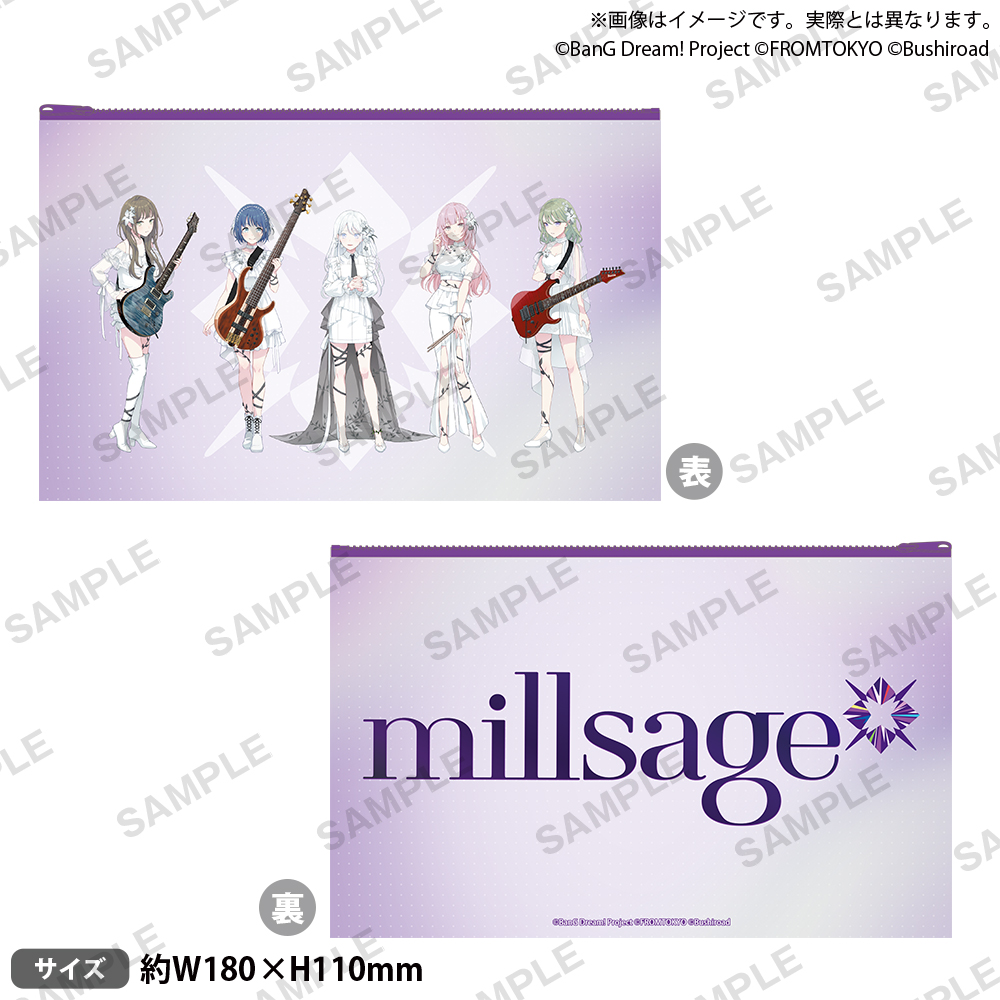 BanG Dream! Our Notes　ビニールポーチ ライブ衣装 millsage