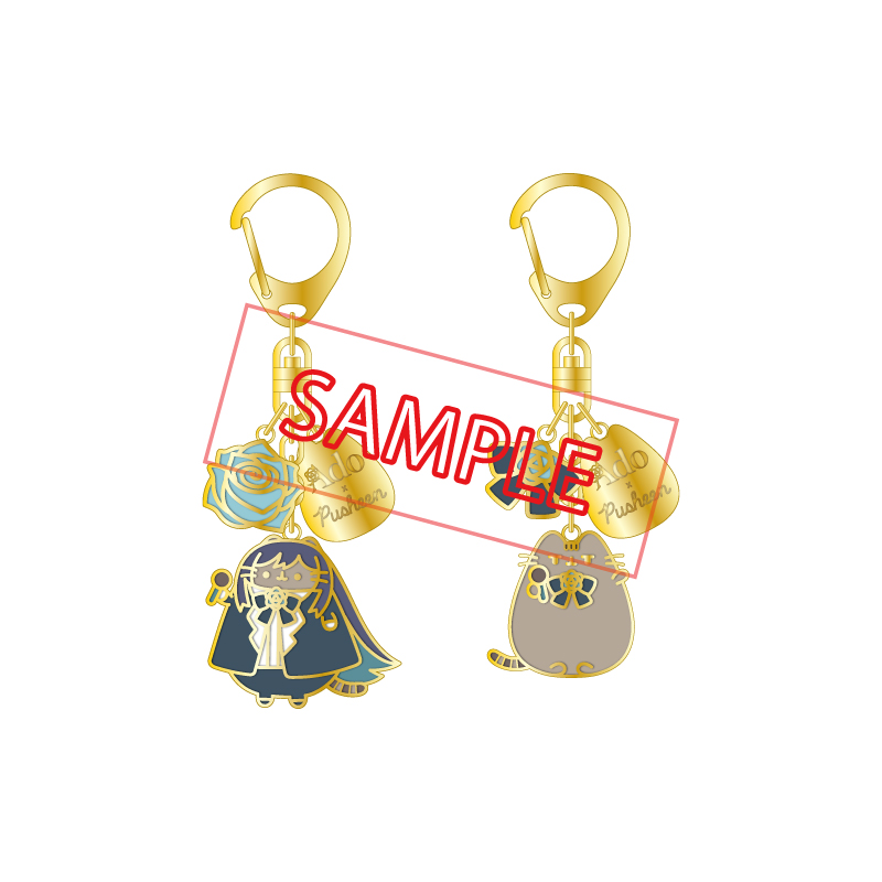 Ado x Pusheen「KIRARI」金屬鑰匙圈