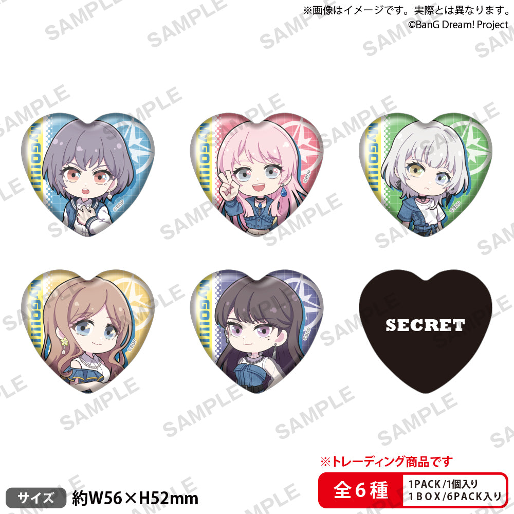 PalVerse　BanG Dream! It‘s MyGO!!!!!　トレーディングハート型缶バッジ 【PACK】